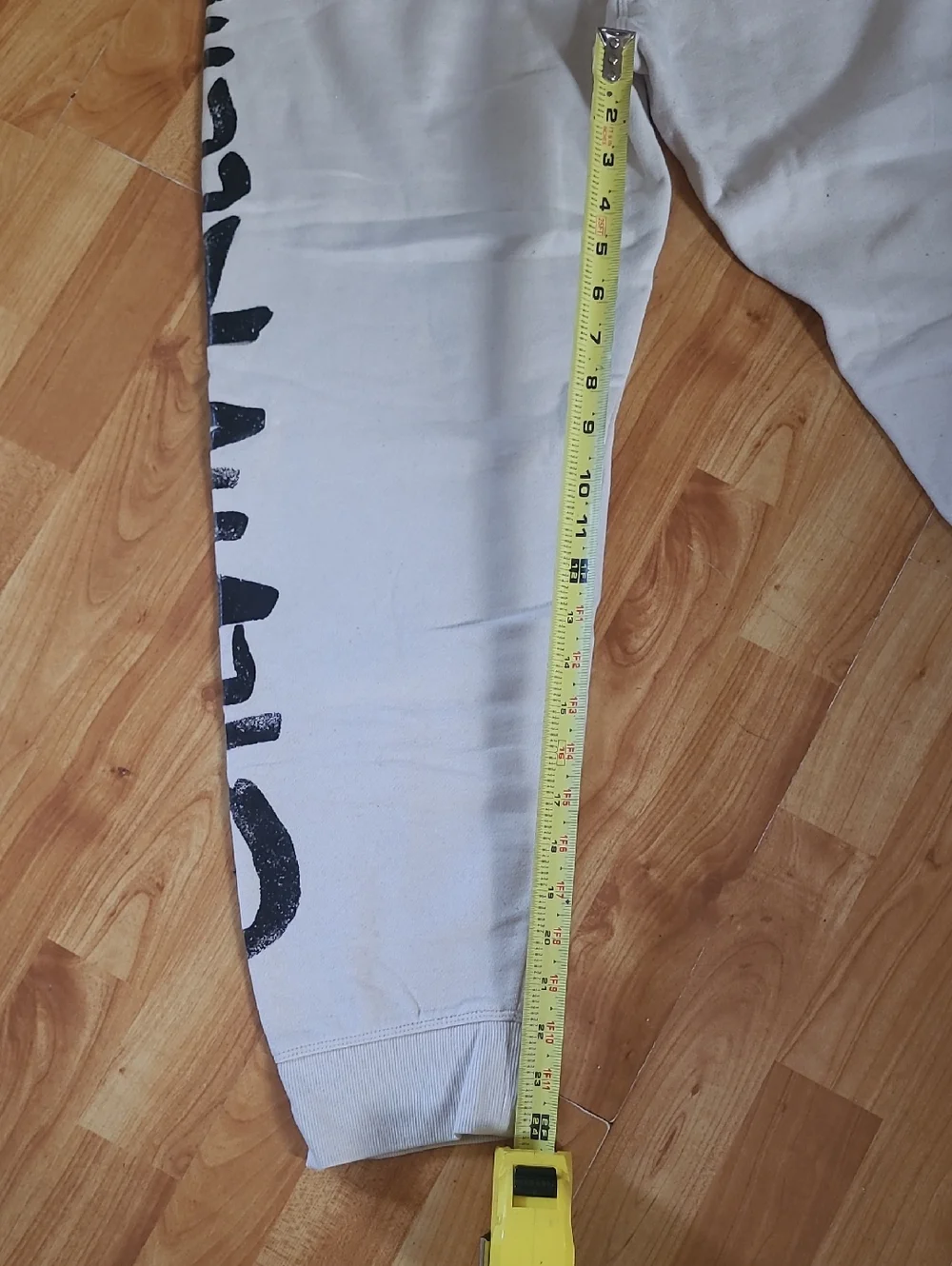 Calvin Klein Performance Cream Joggers with Black Logo Accent - Picture 4 of 5